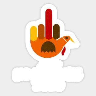 Thanksgiving 2020 Turkey No Thanks Grumpy Halloween Sticker